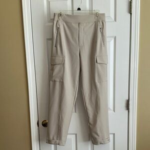 Athleta Women’s Endless Bone Cargo Pants with Zipper Pockets